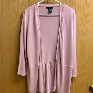Like New Blush Pink Open Cardigan